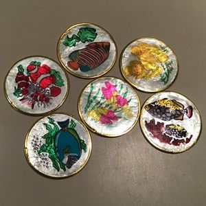 SET OF CAPIZ COASTERS